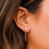 Pura Vida Rose Gold-Plated Raw Gem Chain Wrap Earrings -