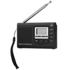 VBESTLIFE Portable Mini Radios FM/MW/SW Receiver w/ Digital Alarm Clock