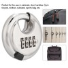 Stainless Steel Password Round Padlock Key 70mm thickened 9, 5mm