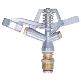 Oscillating Impact Sprinkler, G3/4 Male Thread Zinc Alloy Rotating Sprayer Nozzle, Watering Sprinkler Head Head Heavy Duty Sprinkler Head for Garden Lawn Agriculture