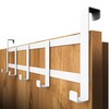 4smile Door Coat Rack for Hanging - White Door Hooks
