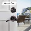 Probrico Exterior Door Lock Set Bronze Front Door Handle Lock