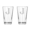 alankathy mug Set of 2 Monogram Beer Glass 16 oz