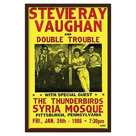 Fresh Prints of CT Showprint Concert Poster Stevie Ray Vaughan - Syria Mosque - 1986