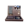Gift for men, Wooden Desk and Nightstand Organizer, Phone Docking