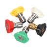5Pcs Pressure Washer Spray Tips Nozzle Kit Multiple Degrees Quick