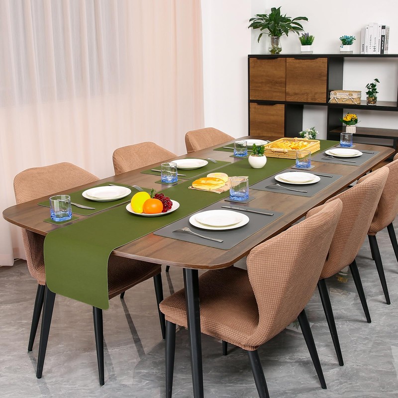 Myir JUN Table Runner, Table Runner Modern Washable Desk Mat