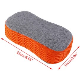 22cm x 10cm x 5cm Car Wash Pad – Dual-Sided Microfiber & Mesh Sponge for Scratch-Free Cleaning – Ultra-Absorbent, Soft & Durable – Perfect for Washing Cars, Trucks, Motorcycles & More
