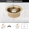 Champagne Bronze Sink Garbage Disposal Flange for Kitchen