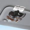 SEIWA W862 Twin Sunglass Holder, Black and Carbon Pattern