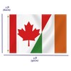 2×3 FT Ireland Canada Friendship Flag,Medium 60×90 CM Irish Canadian