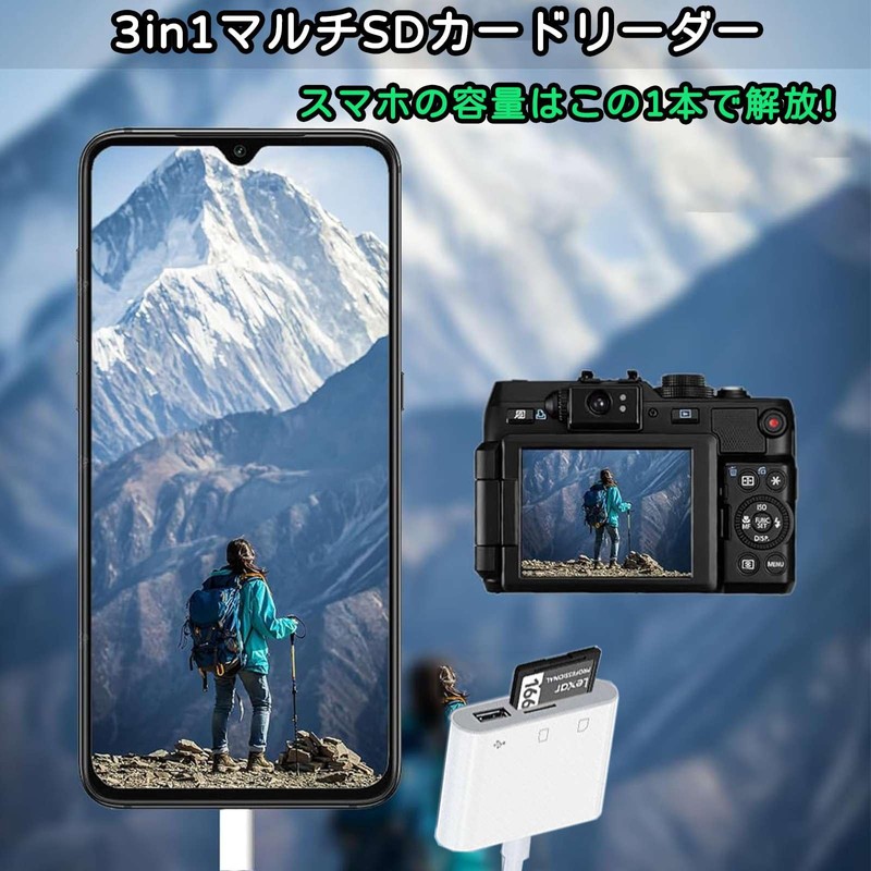 [2024 New Stable Version] SD Card Reader, Type-c Memory Card