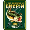 RAHMENLOS Original Tin Sign for the Angler: es gibt Wichtigeres