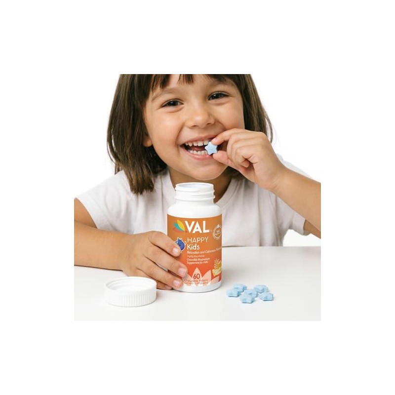 Val Magnesio Niños Alta Absorción Calma Relajación Concentración Glicinato Citrato
