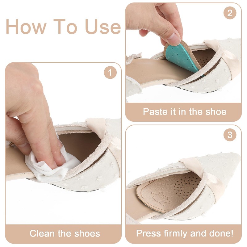 Sibba Metatarsal Pads for Women, Lambskin Faux Leather High Heel