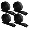 WEDAMER 4-Pack Kayak Tie Down Straps Heavy Duty Cam Buckle