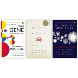 Siddhartha Mukherjee 3 Books Collection Set [The Song of the Cell; The Emperor of All Maladies and The Gene: An Intimate History]