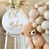 LOONELO Oh Baby Wall Sticker, Baby Shower Decal Sign, Peel