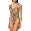 NORMA KAMALI Women's Standard Marissa, Cheetah Patch