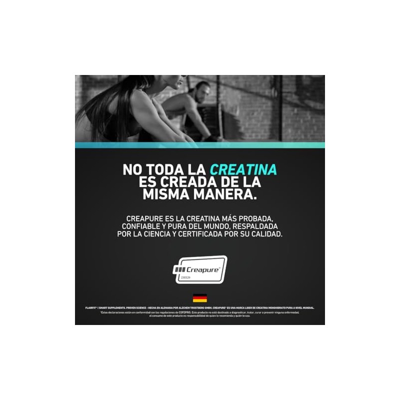 Creatina Monohidratada Creapure® 500 g Sin Sabor