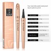 Magic Liquid Eyebrow Pencil,Waterproof Microblade Eyebrow Pen with 4 Micro-Fork
