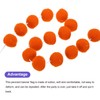 MECCANIXITY 2Pcs Felt Ball Garland Orange Red Pom Pom Garland