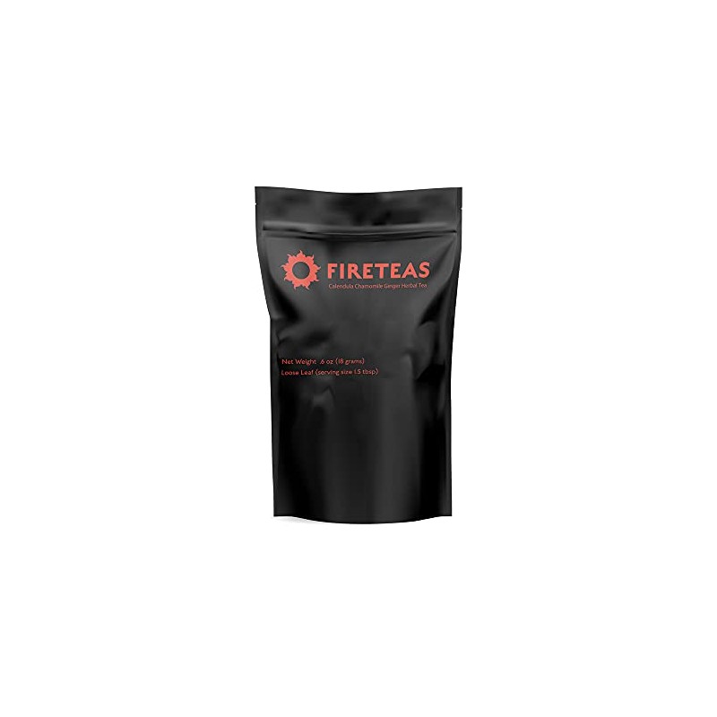 FIRE TEAS Calendula Chamomile Herbal Tea w/Ginger - Great Health