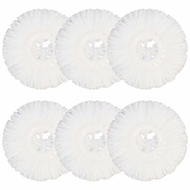 Mop Head for Hurricane Spin Mop Microfiber Mop Head Refills Round Mop Pads 6 Pack