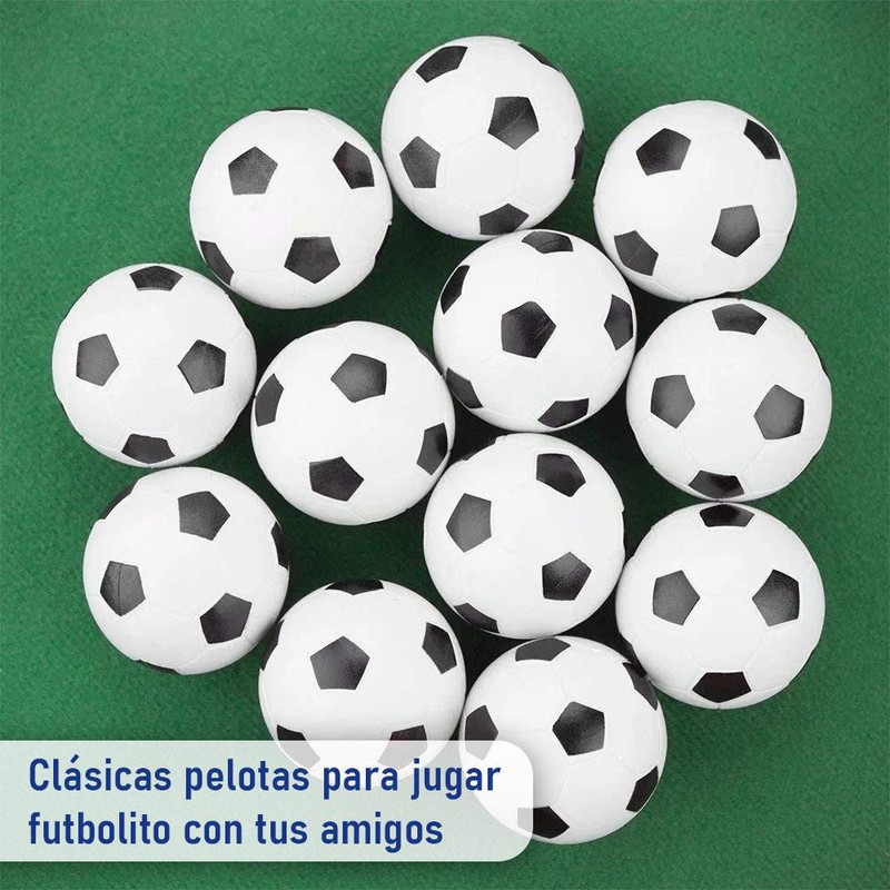 Mebix TRD Set De 12 Pelotas para futbolito de Mesa