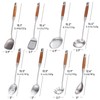 Standcn 304 Stainless Steel Kitchen Utensils Set with Wood Handle,