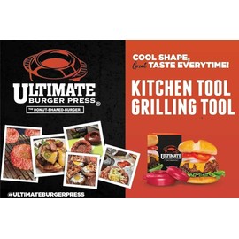 Ultimate Burger Press - 1/4lb, 1/3lb and 1/2lb Stuffed Burger Patty (3 Sizes Inside) GET More Creative