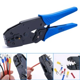 Crimping Tool Insulated Wire Crimper Pliers Connectors Ratcheting Butt Terminals