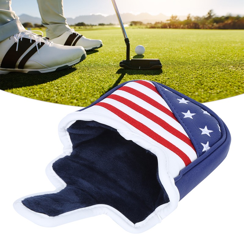 Golf Putter Magnetic Protection Covers Waterproof Headcover with Embroidery Pattern