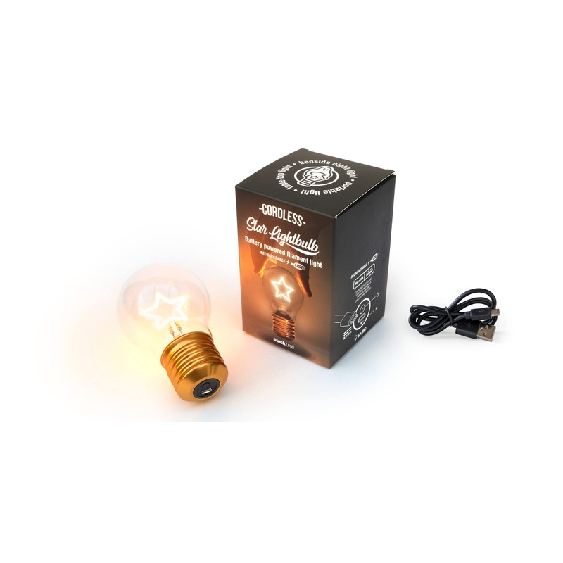 Suck UK Star Lamp - Star Shaped Light Bulb -