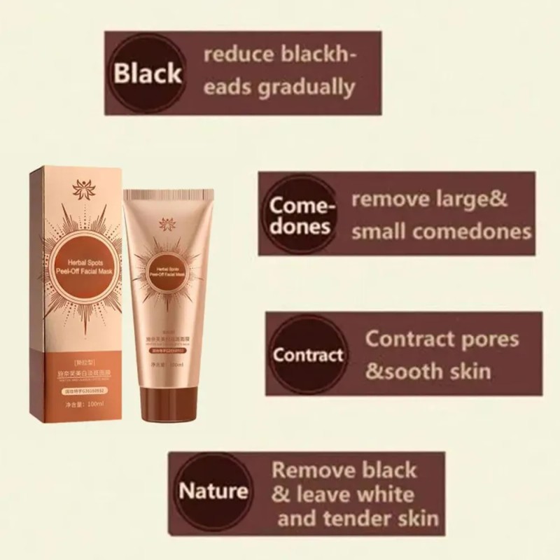 - Onlimerr Mascarilla Facial Peel-off A Base De Hierbas,