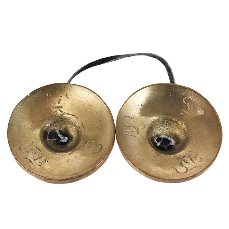 2.6in/6.5cm Handcrafted Tibetan Meditation Tingsha Cymbal Bell with Buddhist The