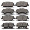 D1595 D1544 Front Rear Semi-metallic Brake Pads Sets Compatible With