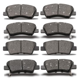 D1595 D1544 Front Rear Semi-metallic Brake Pads Sets Compatible With Hyundai Elantra 2011-2016,For Hyundai Elantra GT 2013-2016,For Hyundai Veloster 2012-2016