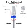 Xinshare 5 in 1 Nail Drill Bits Carbide Multi-function Cuticle