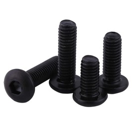 M3 Black Hexagonal Socket Flat Head Screws Set 10.9 Grade Alloy Steel, Full Thread, Easy End (M3 x 16 mm)