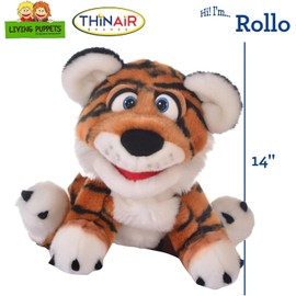 Living Puppets Rollo 16-Inch Tiger Cub Hand Puppet