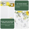 NAEMBCU No Hook Sunflower Shower Curtain with Snap in Liner