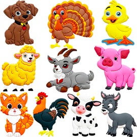 Fridge Magnets for Toddlers Farm Animals - Montessori Learning Toys for Baby - Refrigerator Magnets for Kids - Toddler Magnets for Refrigerator - Kid Magnet for Whiteboard Cute Rubber Magnetic Gift