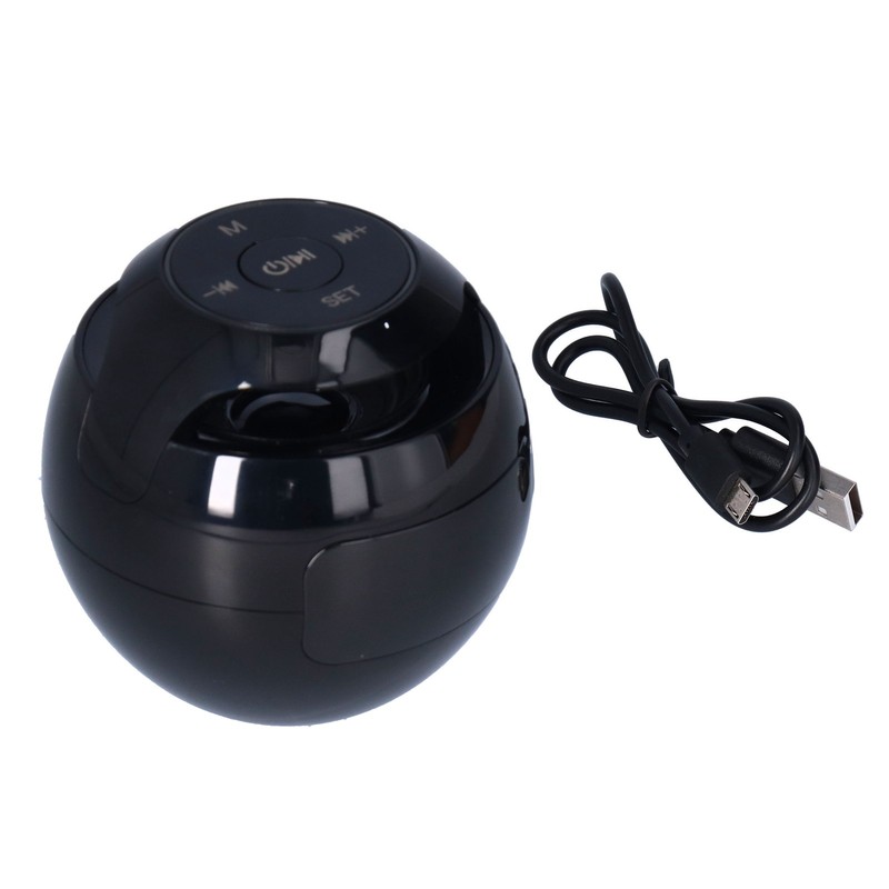 Multifunctional Bluetooth 5.0 Alarm Clock Speaker Rechargeable Ball Shape Portable