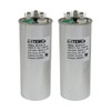 TEMCo 50+5 uf/MFD 370-440 VAC Volts Round Dual Run Capacitor