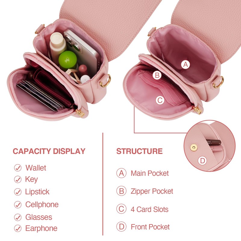 CLOUDWINGS Gift for Girls Small Initial Crossbody Bag for Teens