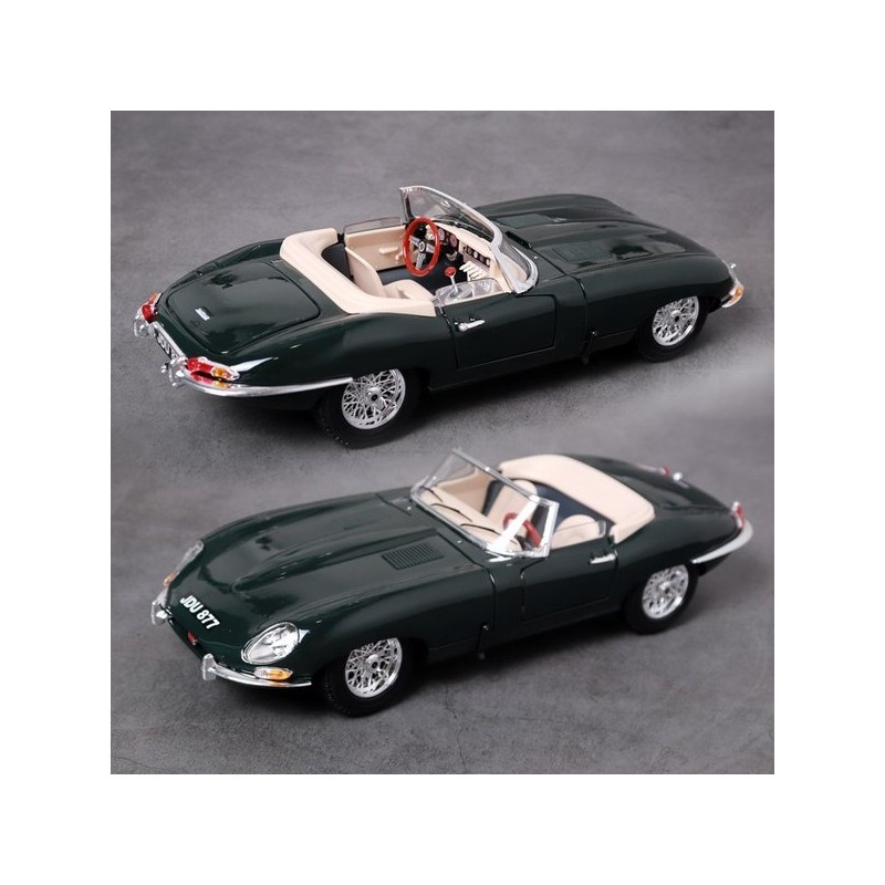 Brago 1:18 Jaguar E-Type Cabrio 1961 Old Car Diecast Model