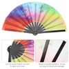 Hapivida Large Hand Fan Colourful Fan Hand Fan 35 cm