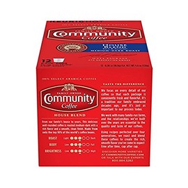 Community Coffee, Coffee K Cup House Blend, 4.5 Ounce