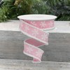 Craig Bachman 1.5" Snowflake Drift Edge Ribbon: Pink (10 Yards)